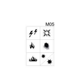 PNS Airbrush Stencil Sjablonen M05