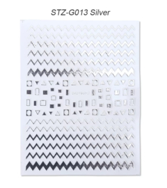 Sticker STZ-G013 zilver