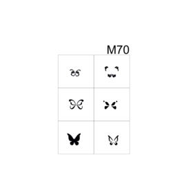 PNS Airbrush Stencil Sjablonen M70