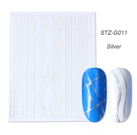 Sticker STZ-G011 zilver