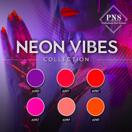 PNSgelpolish Neon Vibes Collection 6040 tm 6045