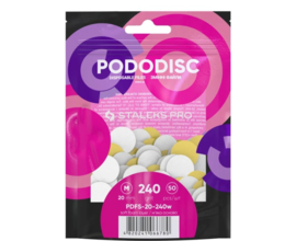 Staleks Refill Pads voor Pododisc 20mm PDFS-20-240 wit "foam"