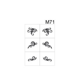 PNS Airbrush Stencil Sjablonen M71