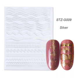 Sticker STZ-G009 zilver