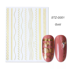 Sticker STZ-G001 goud