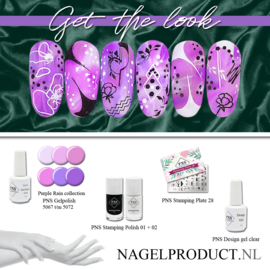 PNSgelpolish Purple Rain Collection 5067 tm 5072