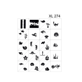 PNS Airbrush Stencil Sjablonen XL274