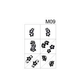 PNS Airbrush Stencil Sjablonen M09