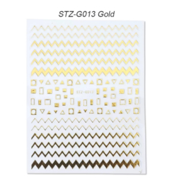 Sticker STZ-G013 goud