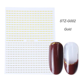 Sticker STZ-G002 goud