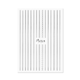 Moyra Nail Art Strips Chain No.02 silver