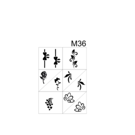 PNS Airbrush Stencil Sjablonen M36