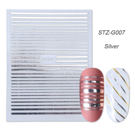 Sticker STZ-G007 zilver