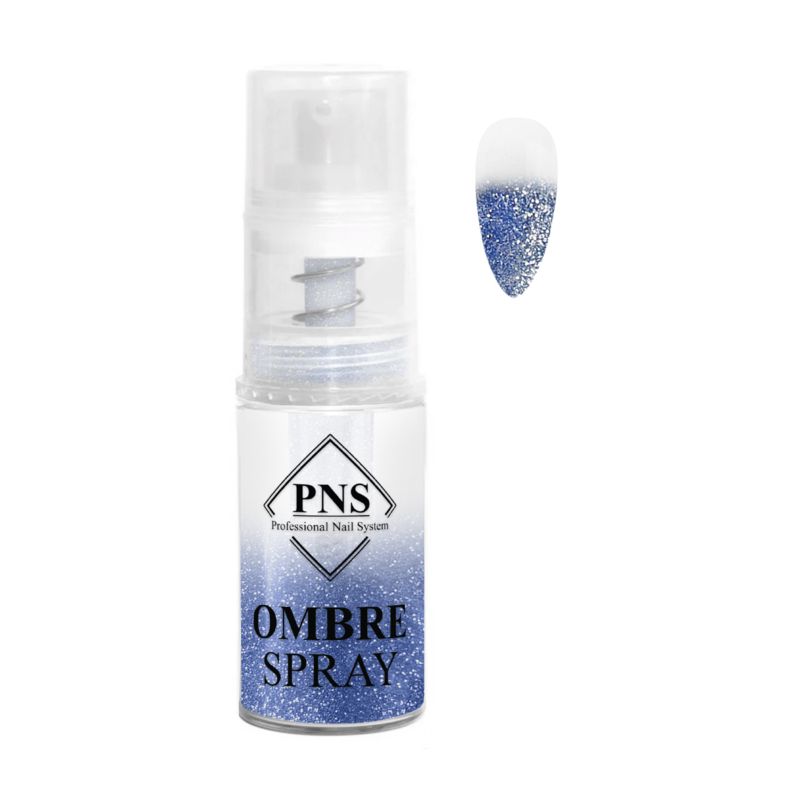PNS Ombre Spray Glitter Blauw 16