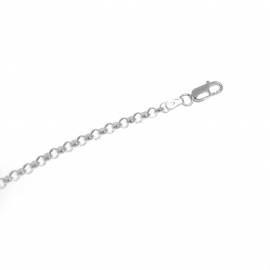Zilveren armband jasseron 17 cm 4,5 mm