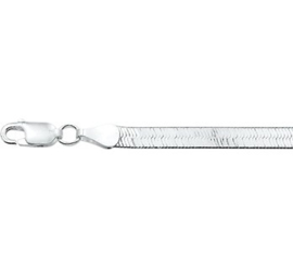 Zilveren armband gourmet plat 19 cm 4,5 mm