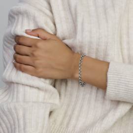 Zilver armband jasseron 18 en 19 cm 5,5 mm (groot springslot)