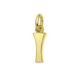 Gouden letter I hanger