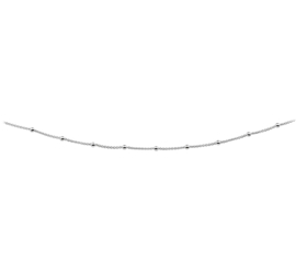 Zilver armband anker met bolletjes 17 cm x 3 mm