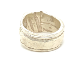 Zilveren ring Italiaans design mt 22,5