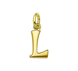 Gouden letter L hanger