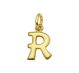 Gouden letter R hanger