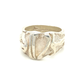 Zilveren ring Italiaans design mt 22,5