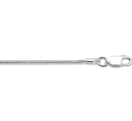 Zilveren armband slang 18 cm x 1,6 mm