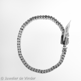 Zilveren armband geoxideerd 20 cm x 11 mm Thomas