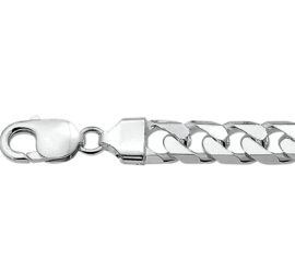 Zilveren armband gourmet 6 mm 20-21 cm