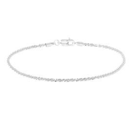 Zilver armband fantasie 18 cm x 1,8 mm