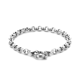 Zilver armband jasseron 18 en 19 cm 5,5 mm (groot springslot)