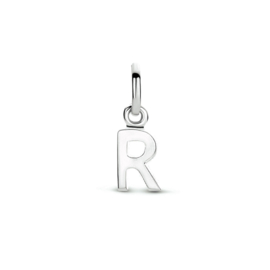 Zilver hanger letter R gerhodineerd