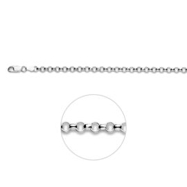 Zilveren armband jasseron 15-17-18-19-20 cm 4,5 mm