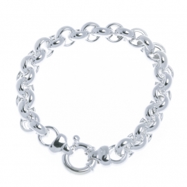 Zilver armband jasseron 18 en 19 cm  5,5 mm (groot springslot)