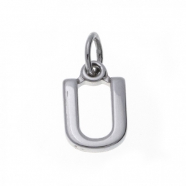 Zilver hanger letter U