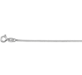 Zilveren  collier/ ketting 32 cm gourmet X 1,4 mm