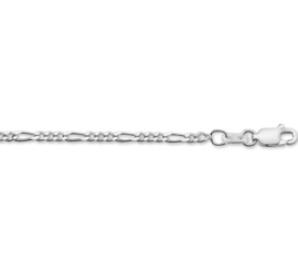 Zilveren armband figaro 2,75 mm x 18-19 cm