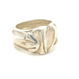 Zilveren ring Italiaans design mt 22,5