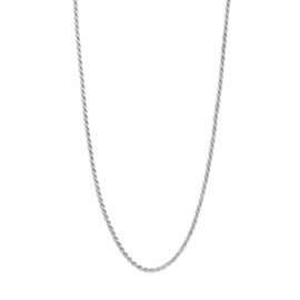 Zilveren ketting koord 60 cm x 2,5 mm