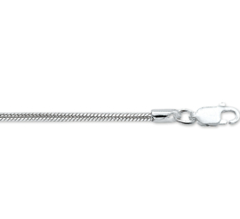 Zilveren armband slang 18 cm 2 mm