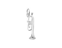 Zilveren bedel trompet