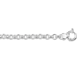 Jasseron zilveren armband 19-21 cm 8,5 mm (groot springslot)