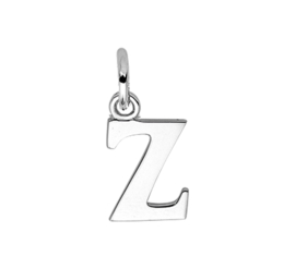 Zilver hanger letter Z gerhodineerd