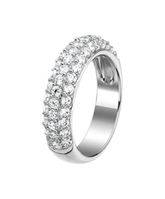 Overeenkomstig met Keel veteraan Zilveren ring zirkonia kleine maat 15 - 16 | Zilveren ring met steentjes |  Juwelier de Vlinder - zilveren sieraden