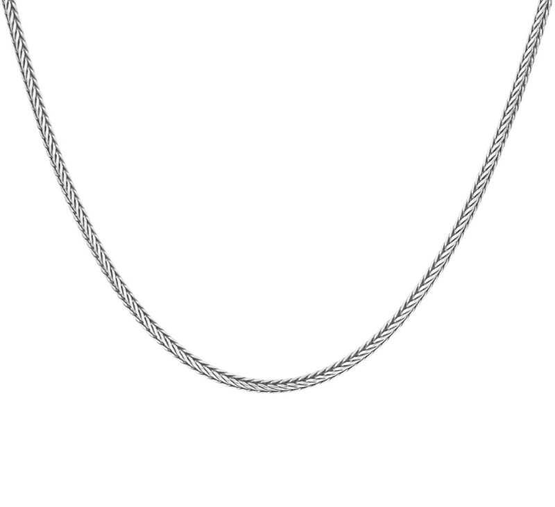 Voorwaarden Krimpen Uitrusten Zilveren ketting vossestaart geoxideerd 50-60 cm x 2 mm | Kettingen |  Juwelier de Vlinder - zilveren sieraden