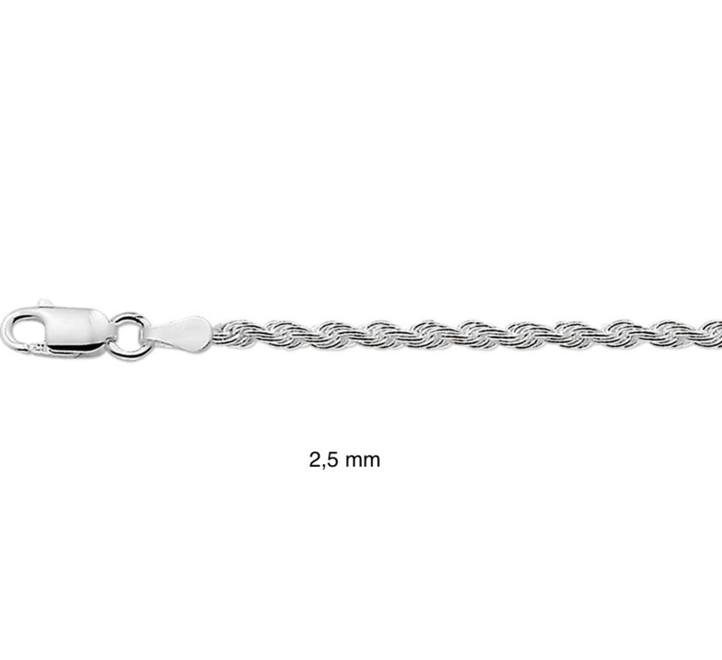 Zichzelf Smeltend Loodgieter Zilveren kettingen koord | Juwelier de Vlinder - zilveren sieraden