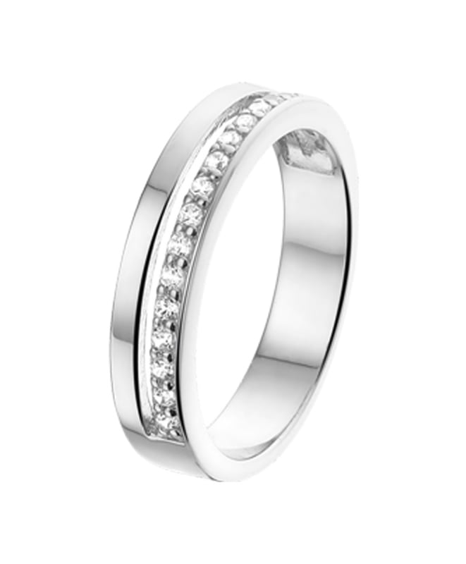 Snel ik betwijfel het Aan de overkant Zilveren ring met steentjes | Juwelier de Vlinder - zilveren sieraden