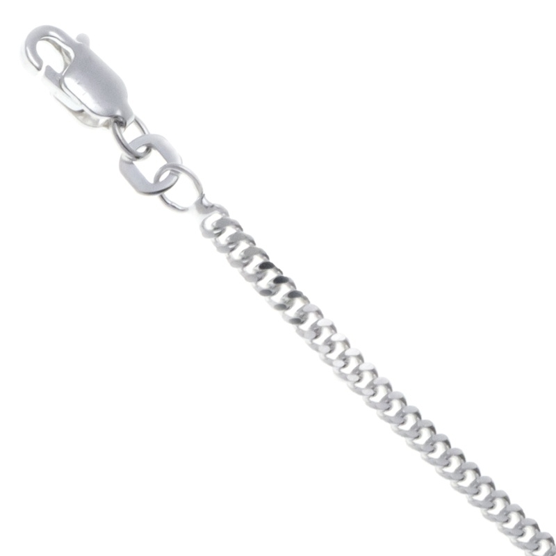 Zilveren collier/ketting 42 cm gourmet schakel (Dikte collier/ketting: 42 x 1,8 mm - 4002 (aanbevolen)) | Zilveren kettingen gourmet | Juwelier Vlinder - sieraden