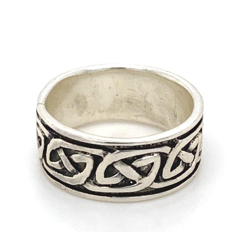 Zilveren ring Keltisch geoxideerd mt 17 x 8,5 mm | Ringen Juwelier de Vlinder - zilveren sieraden